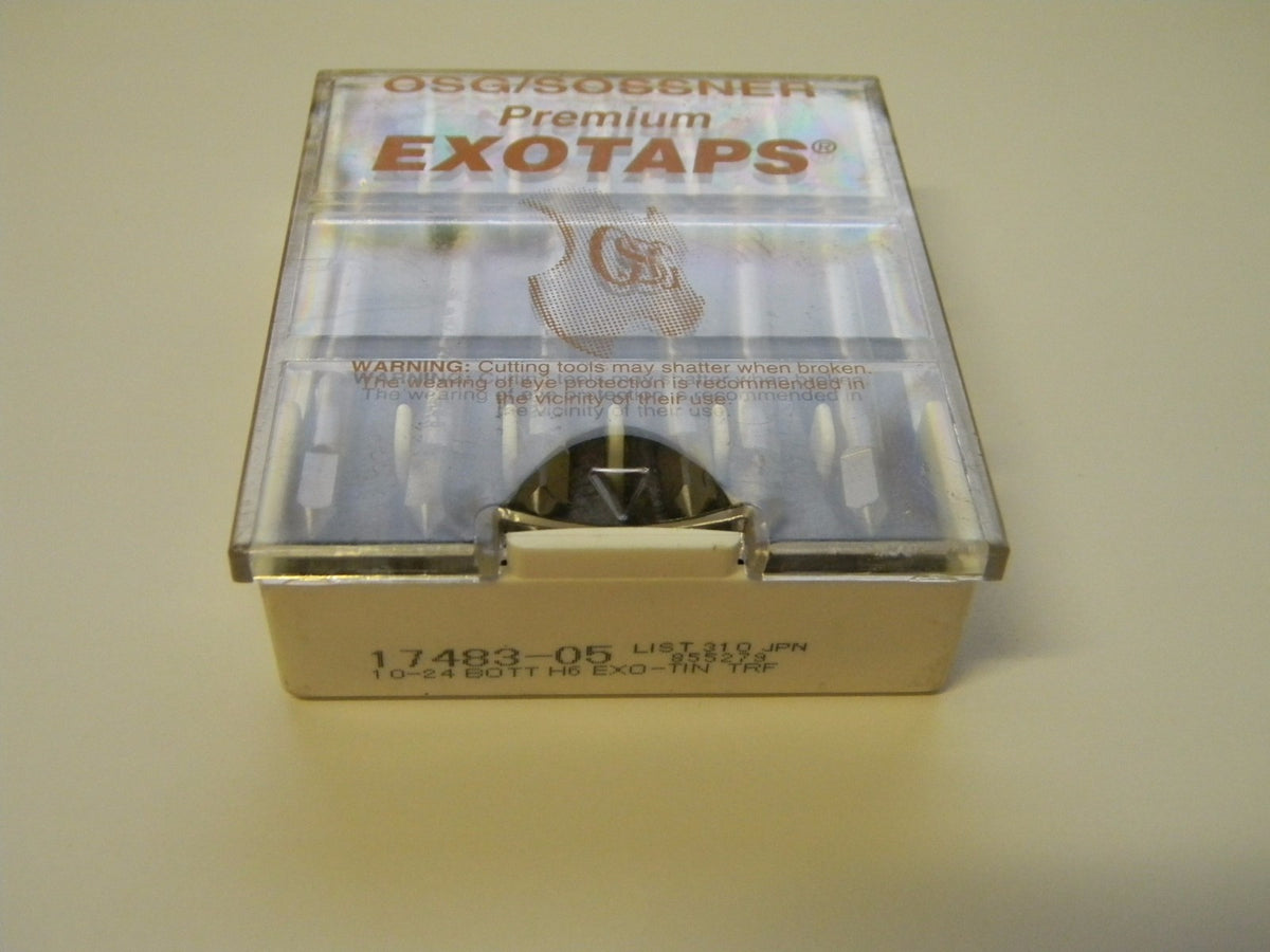 OSG Bottoming Sossner Premium Exotaps #10-24 H6 Cobalt TiN #17483-05