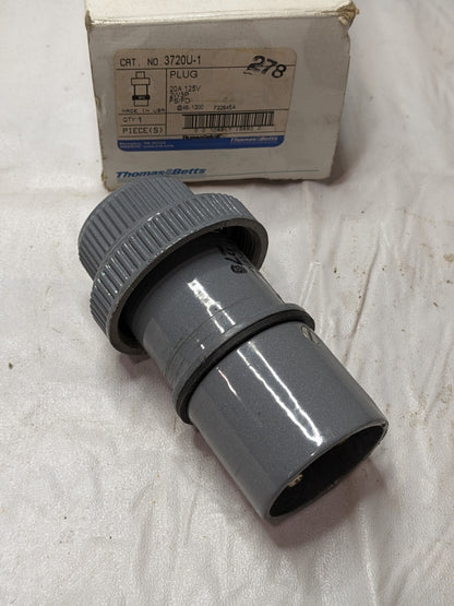 Thomas & Betts Male Connector 20A/125V Plug 3720U-1