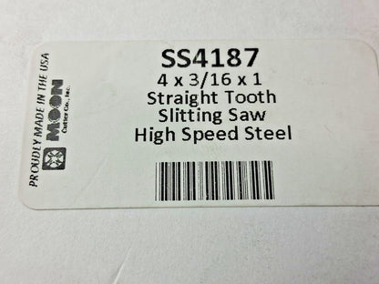 Professional Side Chip Saw HSS 4" Blade Dia 3/16" Blade Thickness 1" SS4187