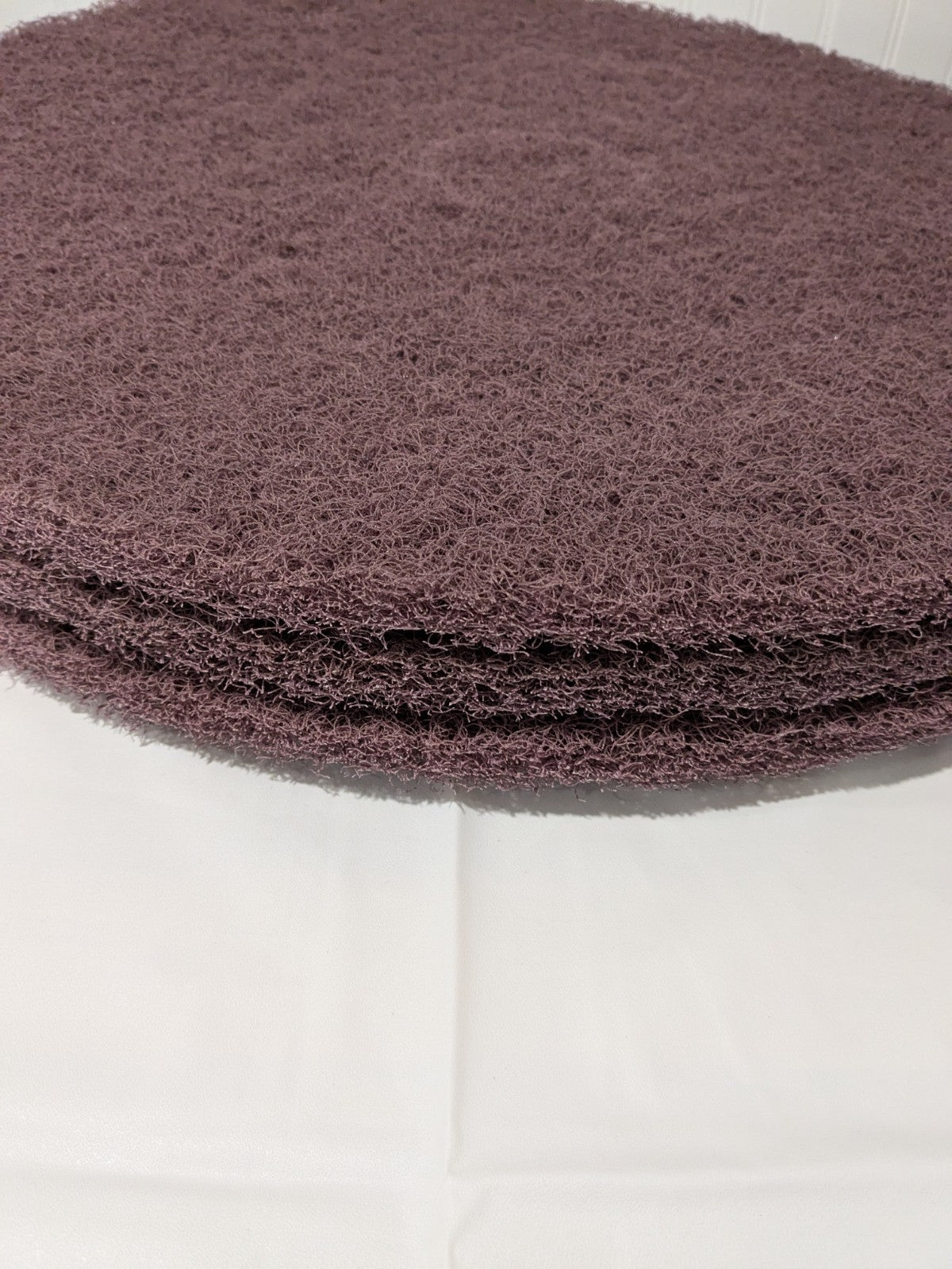 PRO-SOURCE 20" Floor Stripping Pad: Coarse Polyester, Maroon Qty 3 PS-430520