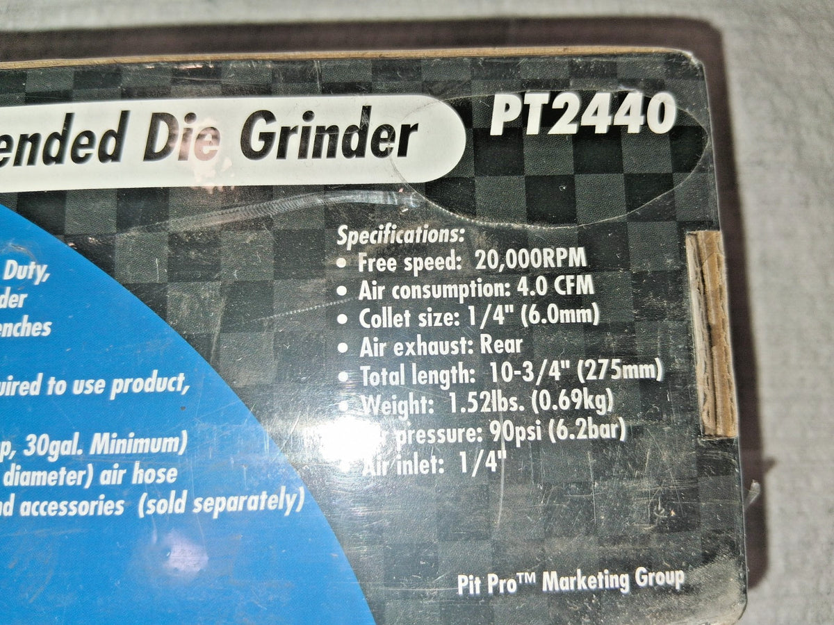 Pit-Pro Air Die Grinder 1/4" Collet 1/4" Inlet PT2440