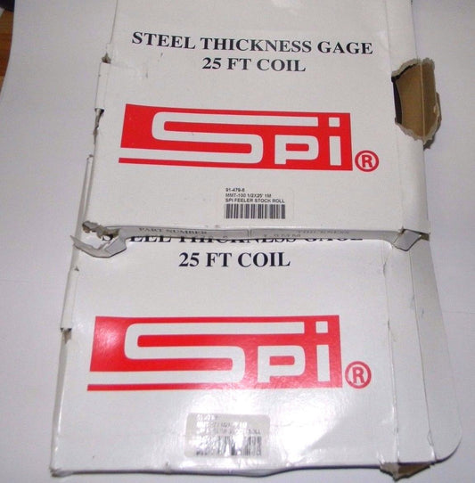 SPI 1mm Thick x 10 Ft. Long x 1/2 Inch Wide, Feeler Stock Roll  Qty. 2  91-479-6