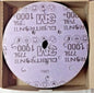 3M Precision Shaped Ceramic Hook &amp; Loop Disc 6" Dia 320 Grit QTY50 1201