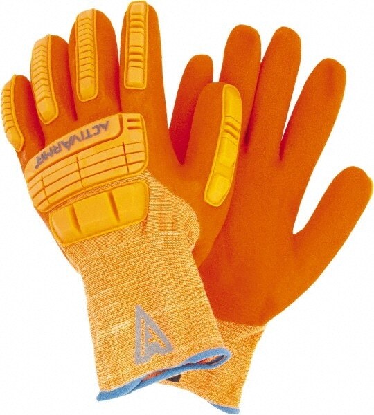 Ansell 12pk Size 11 Hi Viz Orange ActivArmr 15 Gauge Spandex gloves 97-120-11