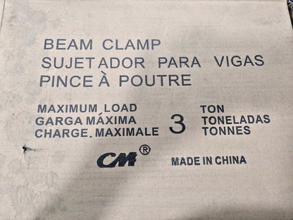 CM 3 Ton Screwlock Clamp 12-1/2" Flange Width 09003W