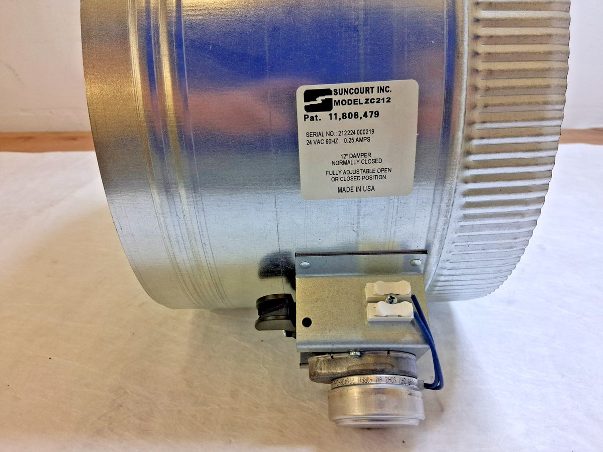 Suncourt Fully Adjustable 12" Motorized Airflow Control Damper ZC212
