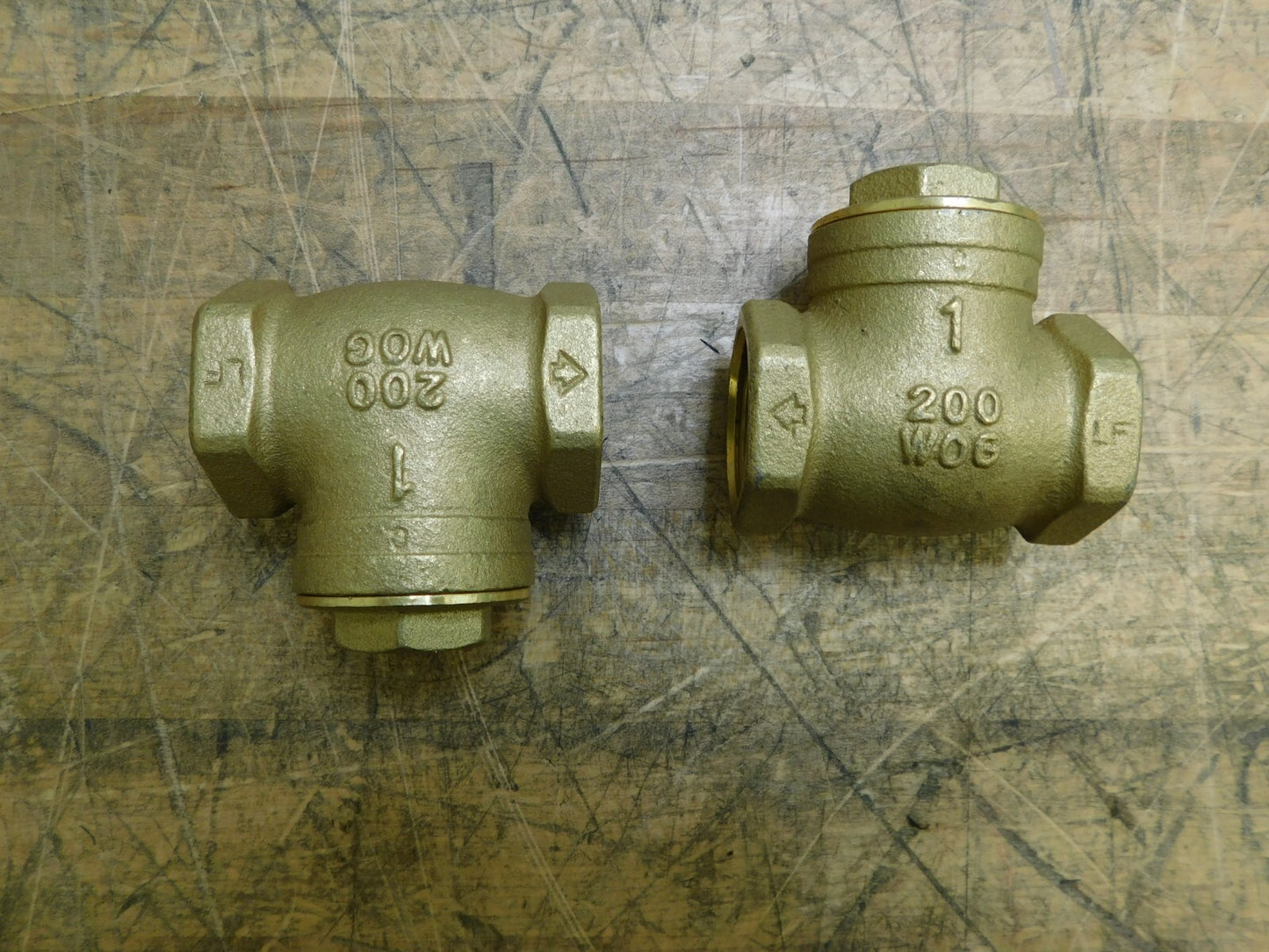 Legend Valve 1" Lead Free Brass Check Valve 2 Pack 105-105NL