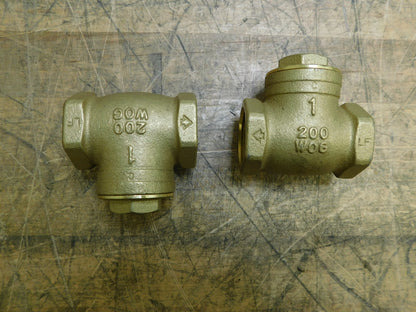 Legend Valve 1" Lead Free Brass Check Valve 2 Pack 105-105NL