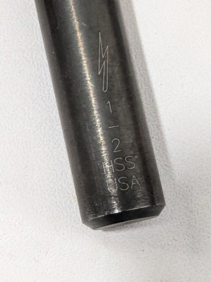Jobber Length Drill Bit: 1/2" (0.5000) Dia, 135 deg, HSS 2 Pack C87765-6