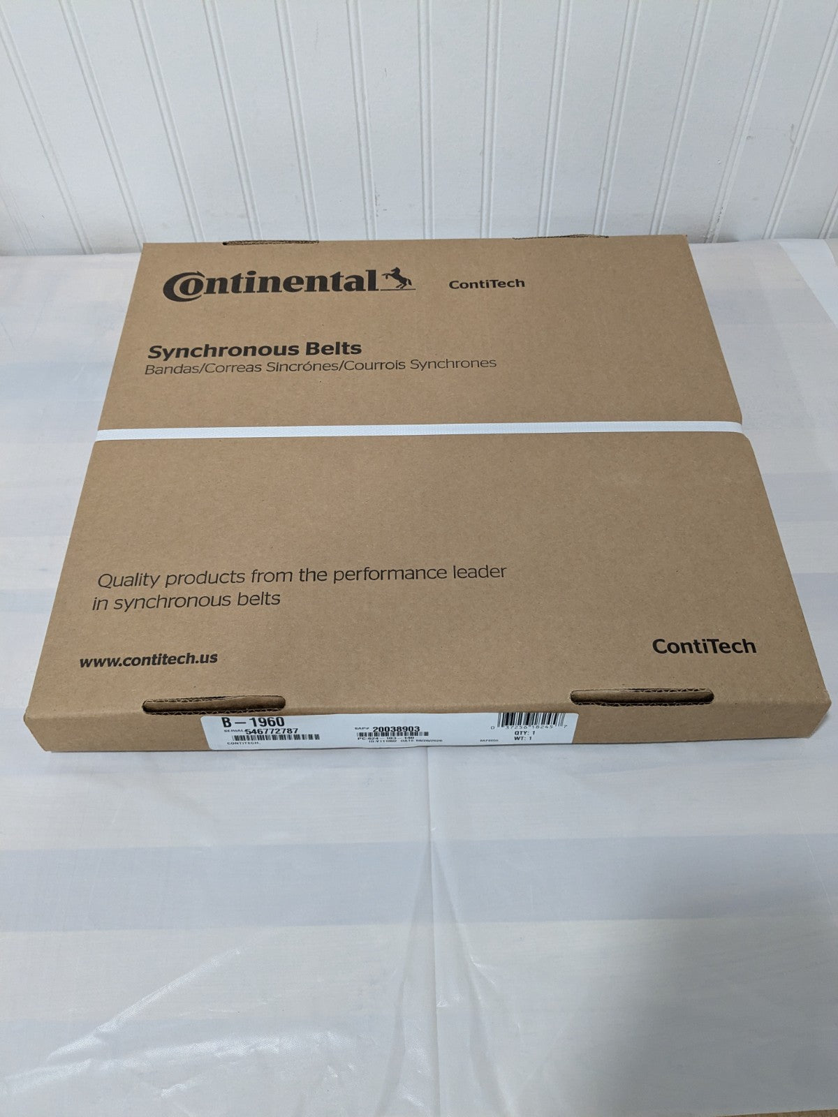 Continental Helical Offset Industrial Timing Belt, 140 Teeth, Hnbr B-1960