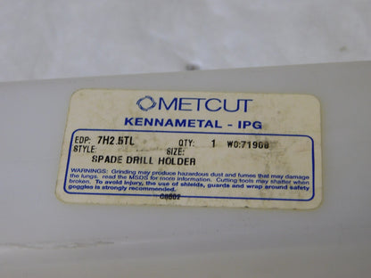 Metcut 3MT Taper Shank Spade Blade Holder 1.187-1.380 Dia 14.19 OAL 7H2.5TL