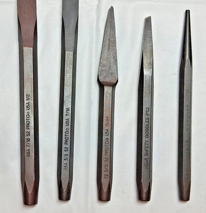 Proto 12 Piece Punch & Chisel Set W/ Modular Foam Insert Holder J2S2K