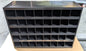 Durham  40 Bin Open Shelving Unit  Gloss Black  33W x 12D x 24H  359-08-D985