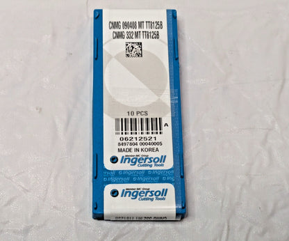 Ingersoll Cutting Tools Carbide Turning Inserts CNMG332MT TT8125B QTY 10 6212521
