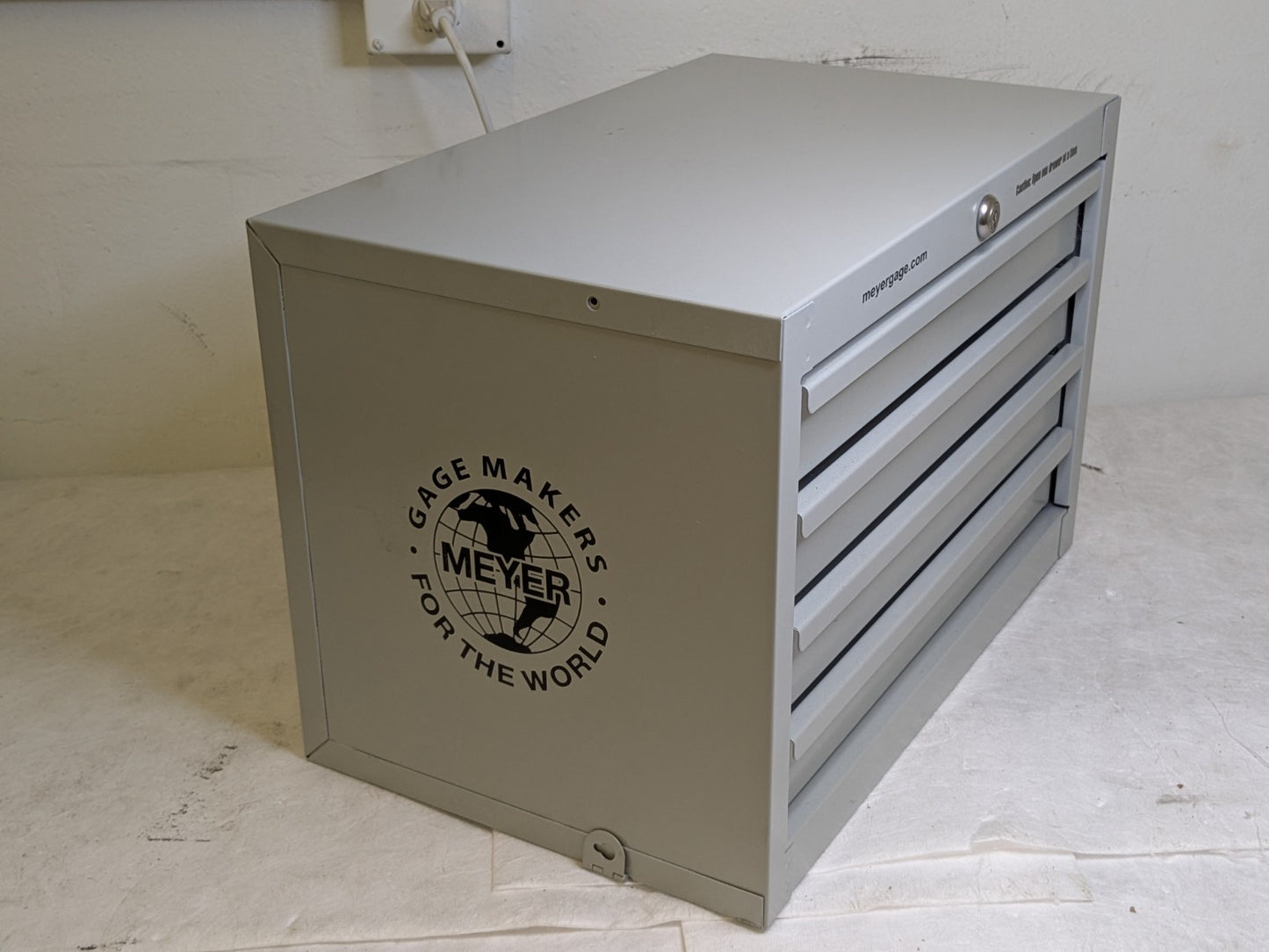 Meyer Gage 4-Drawer Steel Storage Cabinet for Pin Gage Set LE4