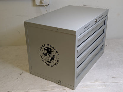Meyer Gage 4-Drawer Steel Storage Cabinet for Pin Gage Set LE4