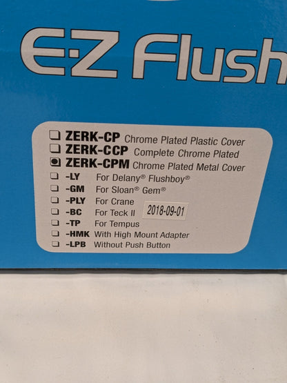 Zurn EZ Flush Sensor Retrofit Kit Automatic Flushing Valve Chrome Cover ZERK-CPM