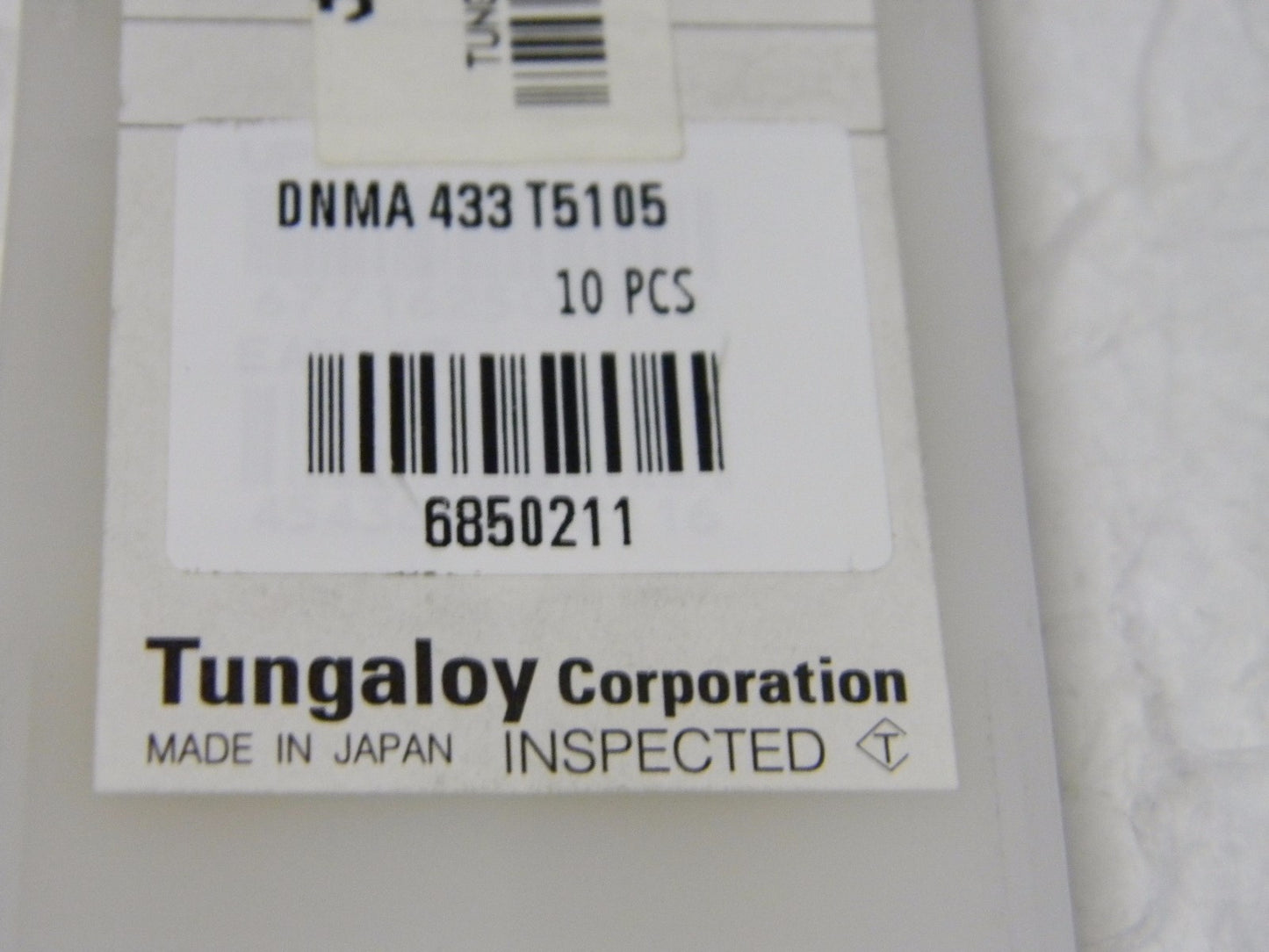 Tungaloy Carbide Turning Inserts DNMA433 Grade T5105 Qty 10 6850211