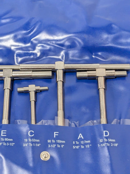 Telescoping Gage Set: 5/16 to 6″, 4 Pc 615-6610 INCOMPLETE