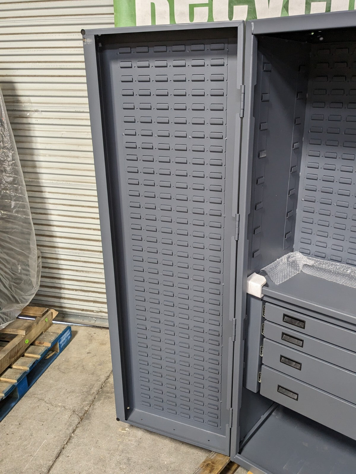 Durham Heavy Duty Storage Cabinet w/ Bins 4-Drawer 1-Shelf SCRATCH N DENT