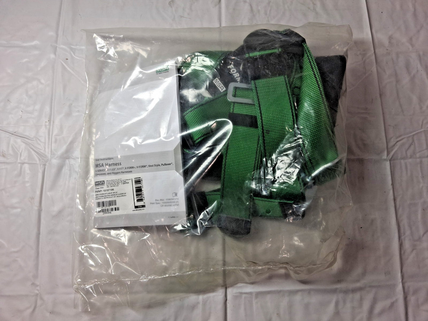 MSA Fall Protection Vest Harnesses 400lb 10197196