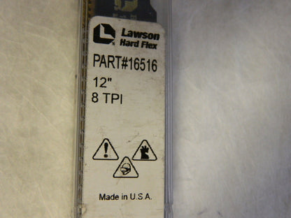 Lawson Hardflex Supertanium Reciprocating Saw Blade 12" 8TPI qTY 5 16516