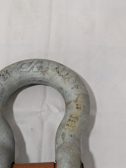 CM Screw Pin Anchor Shackle 9.5 Ton WLL, 7/8" Diameter, 1" Pin Galvanized M653AG