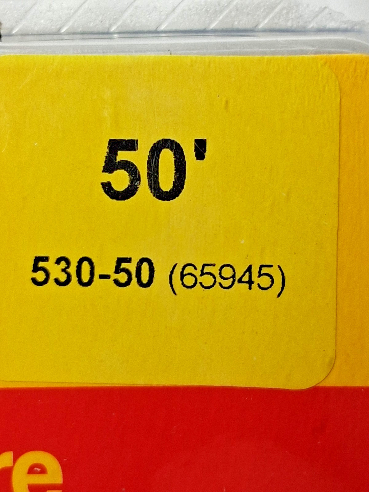 Starrett Yellow Blade Tape Measure 50' Long 3/8" Width 65945