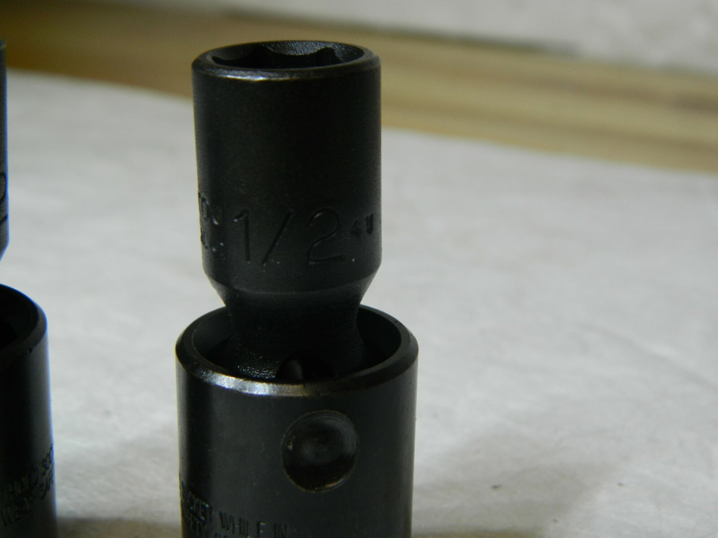 Proto 1/2" Drive 1/2" Standard Universal Impact Socket Qty 2 6 Points