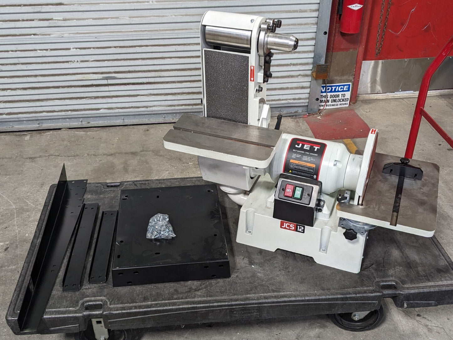 Jet Combination Belt Sander / Disc Grinder w/ Stand 1.5 HP 115v Parts / Repair