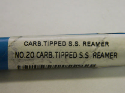 Precision #20 0.161" x 1" Carbide Tipped 4FL Chucking Reamer 82001207