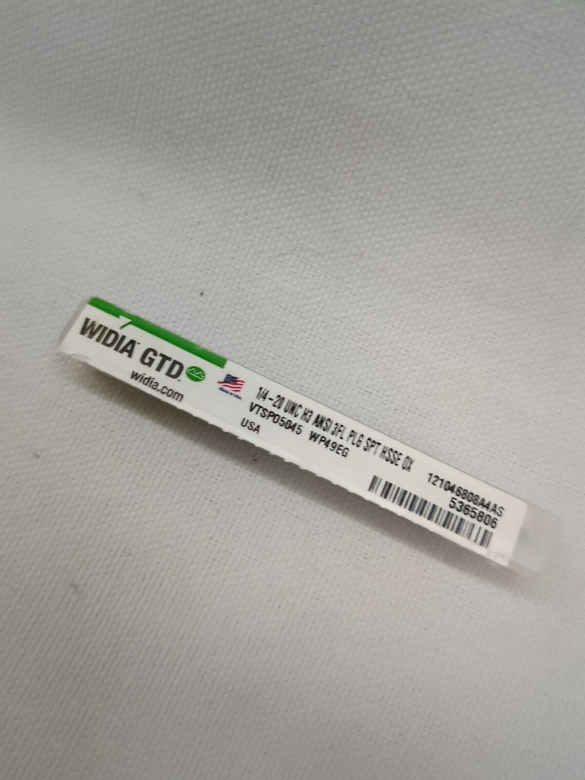 WIDIA Spiral Point Taps 3pk: 1/4-20 Thread, UNC, 3 Fl 5365806