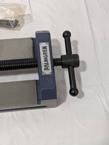 Palmgren Horizontal Drill Press Vise: 6" Jaw Width, 6" Jaw Opening 9612601