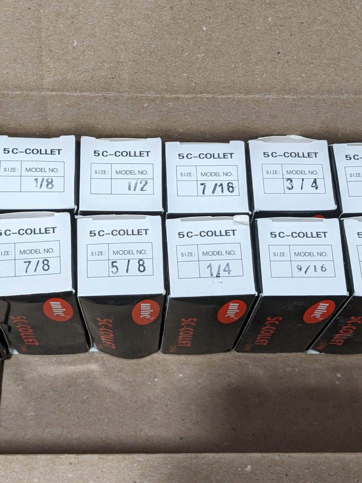 MHC 18 Piece, 1/16 to 1-1/8″ Capacity, 5C Round Collet Set 09632357