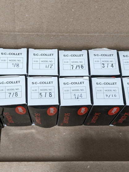 MHC 18 Piece, 1/16 to 1-1/8″ Capacity, 5C Round Collet Set 09632357