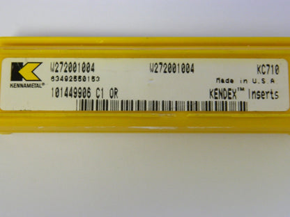 Kennemetal Carbide Indexable Trigon Drilling Insert KC710 Qty 8 W272001004