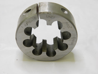 Interstate HSS Round Adjustable Die 1-9/16 - 18 UNEF 03947405