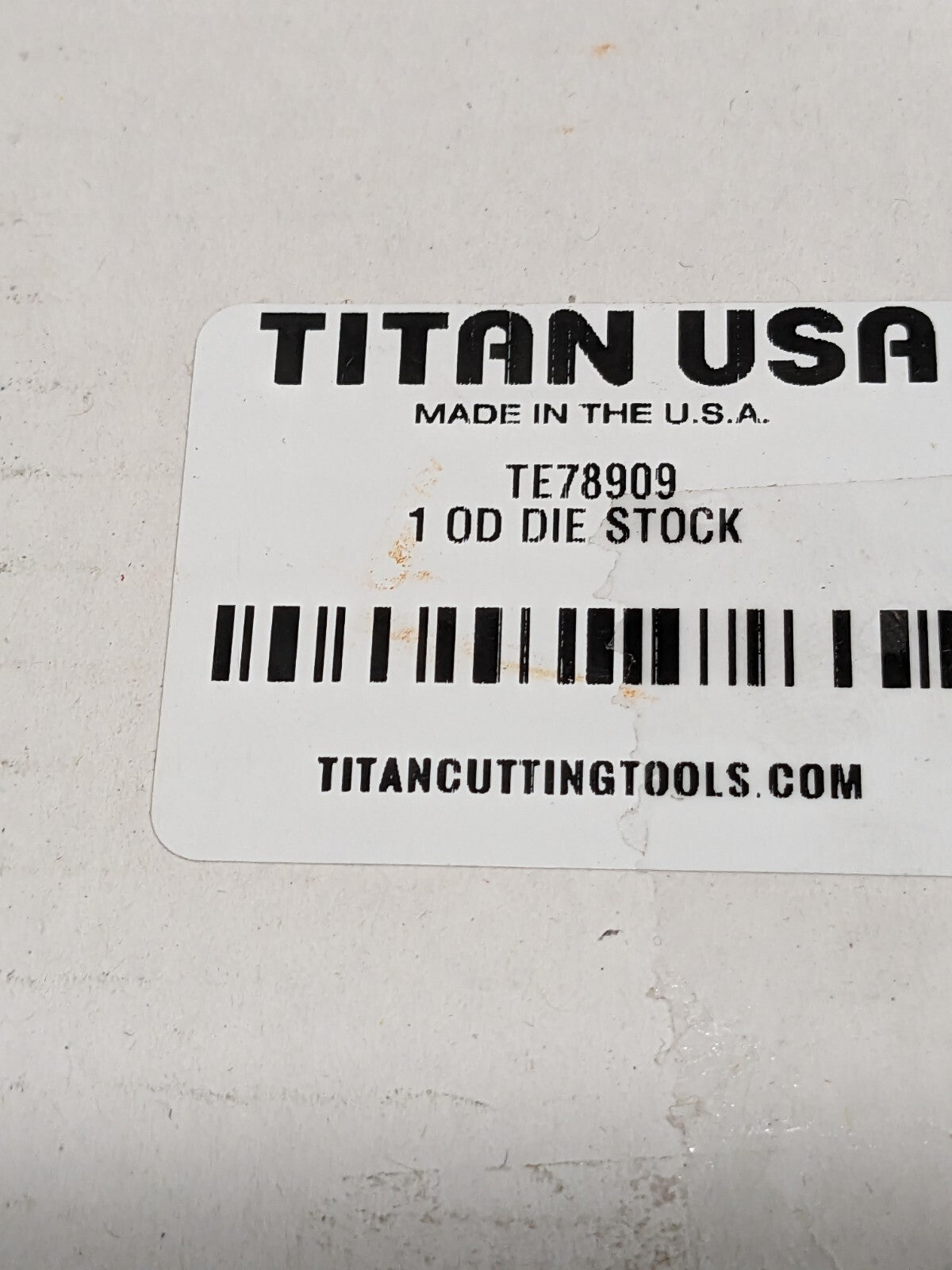 TITAN USA Die Stocks; Die Shape Compatibility: Round TE78909