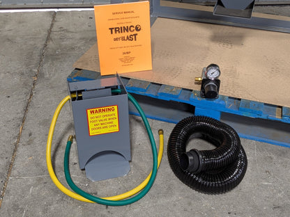 Trinco Model 36 Sandblast Cabinet w/ Dust Collector 36" x 24" x 23" Workspace