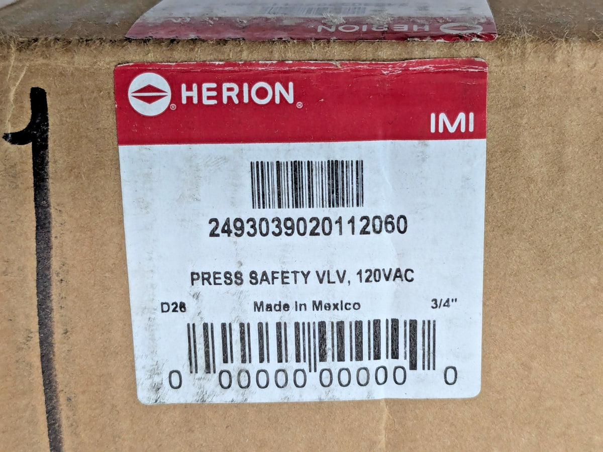 Norgren Press Safety Valve 2 Positions 120VAC 2493039020112060