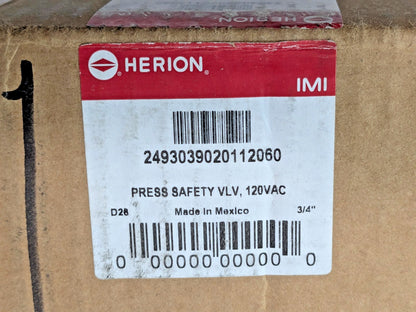 Norgren Press Safety Valve 2 Positions 120VAC 2493039020112060