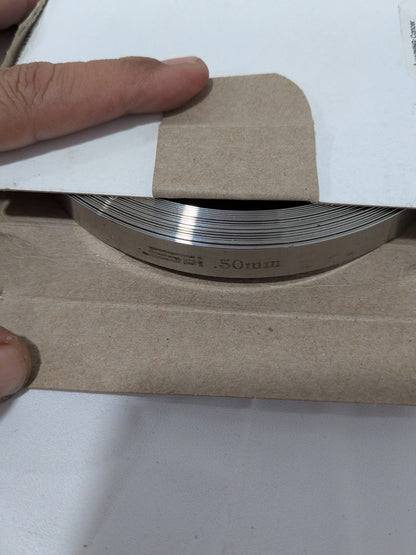 SPI Feeler Stock Roll: 1/2" Wide, 10' Long, High Carbon Steel 91-469-7