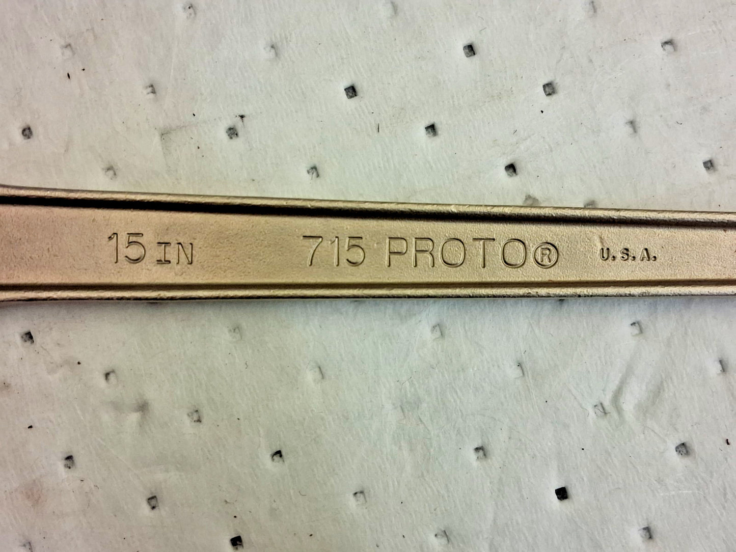 Proto Adjustable Wrench 15" OAL 1-11/16" Jaw Capacity J715B