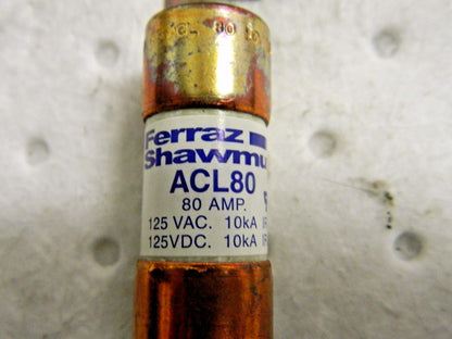 Mersen Ferraz Shawmut Forklift & Truck Fuses 80A 125V Qty. 5 #ACL80