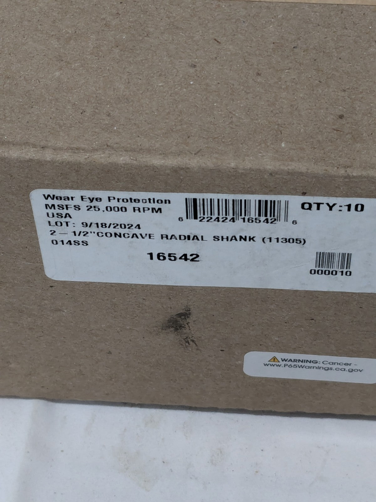 OSBORN Wheel Brush: 2-1/2" Wheel Dia, 0.0140" Wire Dia Qty 10 00016542