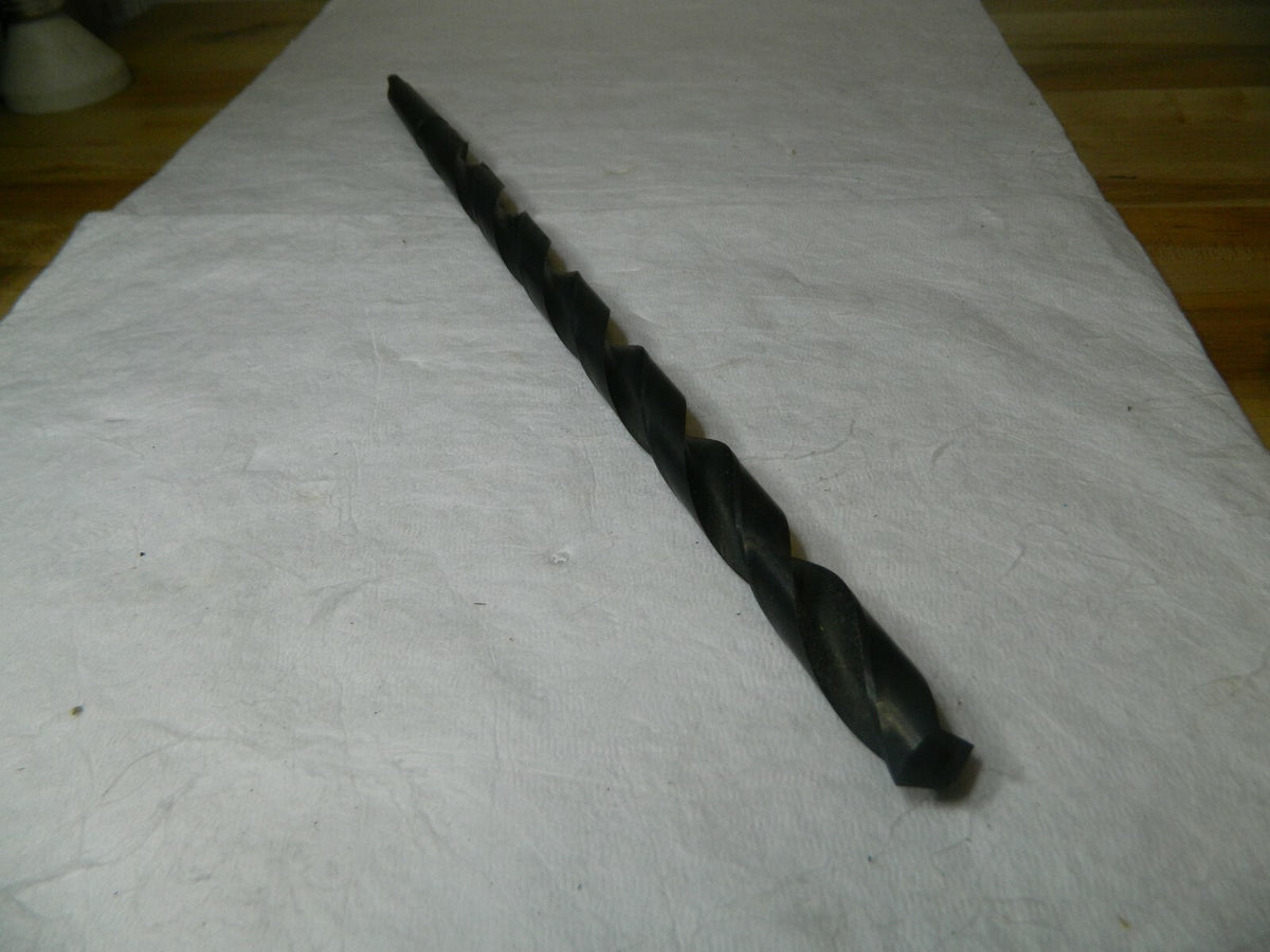 Interstate Black Taper Shank Drill  25/32" x 12" x 18" 2MT HSS 01