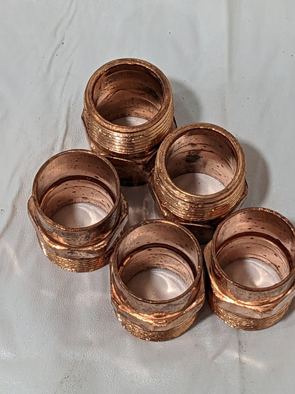 Mueller Wrot Copper Pipe Adapter: 1" Fitting, C x M, Solder Joint Qty 5 W 01163