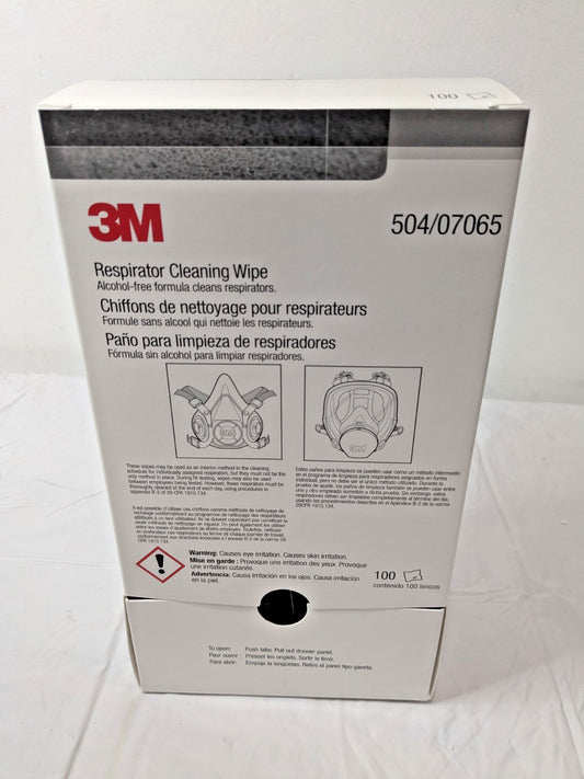 100 PK 3M Respirator Cleaning Wipes 504/07065 7000001938