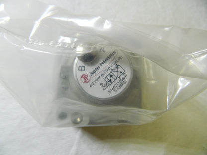 Jupiter Pneumatics 1/2" NPT 4/2 Way Rotary Valve W/I Cock Device 5140241005