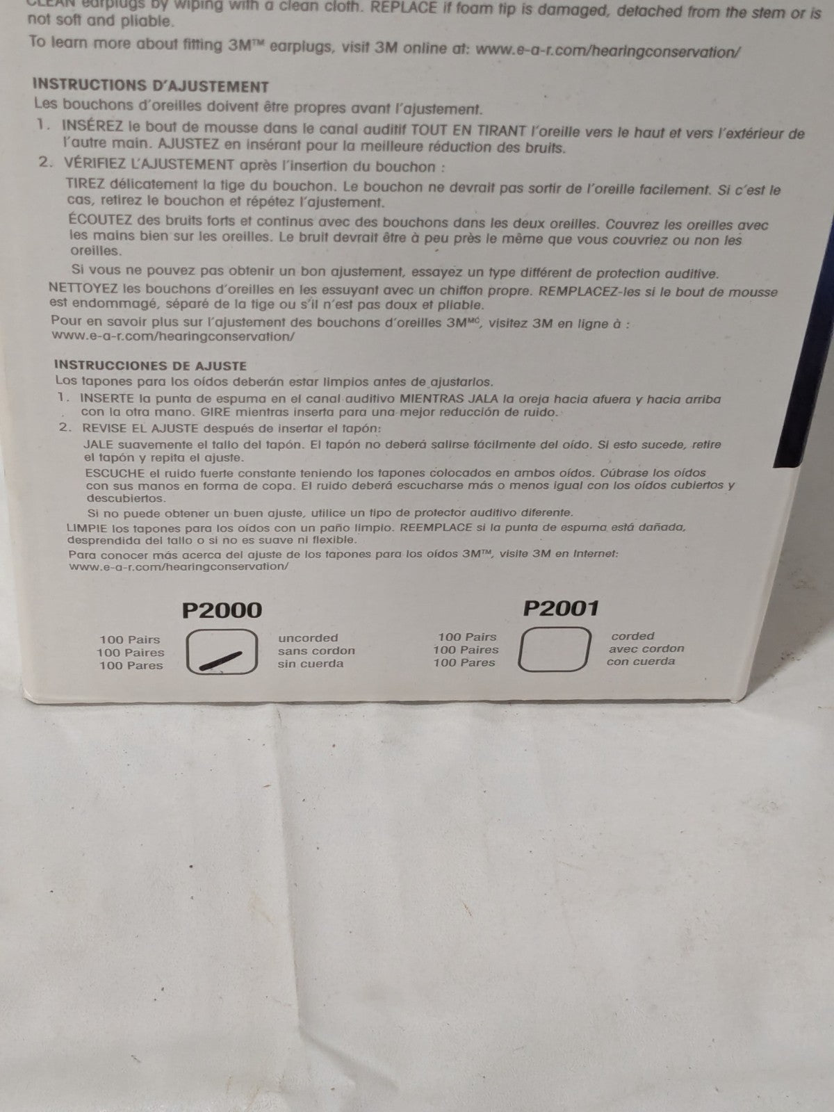 3M Earplugs: 29 dB, Foam, Bell, Roll Down, Uncorded 100 7000127180